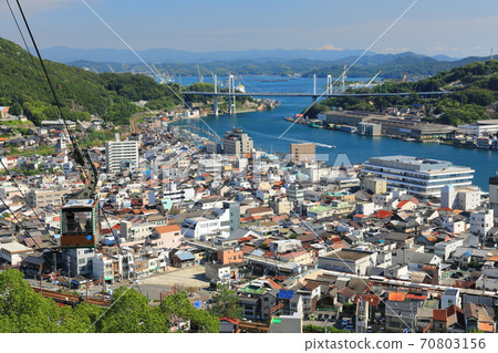 [Hiroshima Prefecture] Senkoji Mountain Ropeway and Onomichi Townscape 70803156