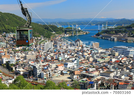 [Hiroshima Prefecture] Senkoji Mountain Ropeway and Onomichi Townscape 70803160