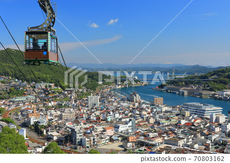 [廣島縣] Senkojiyama索道和Omichi Townscape 70803162