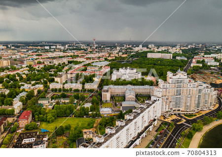 Panoramic view of the historical center of Minsk.Old town in the center of Minsk.Belarus 70804313