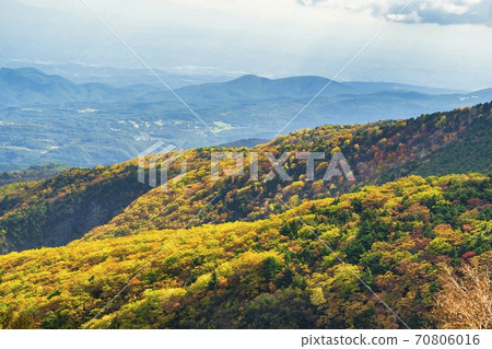 Autumn Bandai-Azuma Skyline Scenery Autumn Leaves Fukushima City, Fukushima Prefecture 70806016