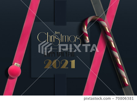 Holiday New Year 2021 card Holiday New Year 2021 card 70806381
