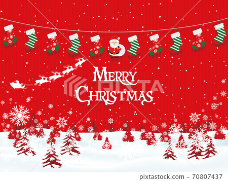 Christmas image material 70807437