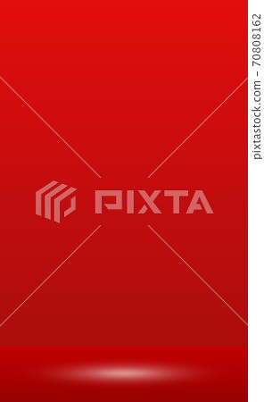 Red panoramic studio background with white glow 70808162