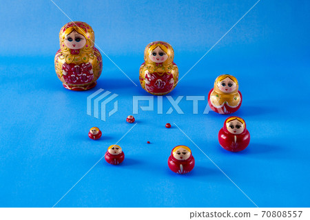 A family of matrioska in spiral A family of matrioska in spiral 70808557