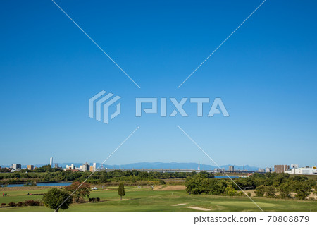 A landscape of the blue sky A landscape of the blue sky 70808879