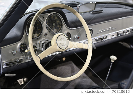 Historic car cockpit 70810613