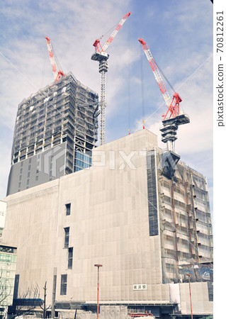 橫濱車站大樓正在建設中 橫濱車站大樓正在建設中 70812261