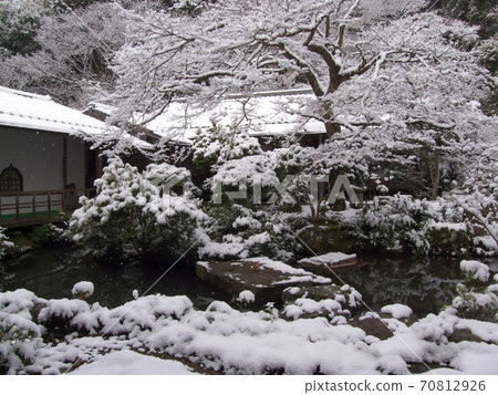 Jisso-in Iwakura, Snow Sansui Garden Jisso-in Iwakura, Snow Sansui Garden 70812926