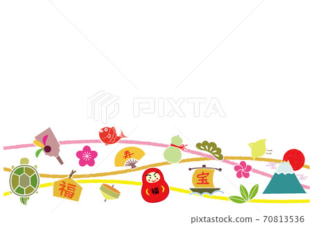 幸運材料背景材料框架明信片 70813536