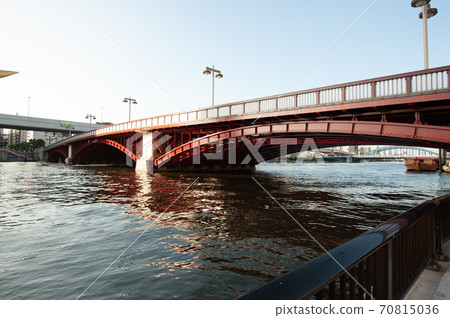 Walk around Tokyo, around Asakusa, Taito-ku, Tokyo, tour Sumida River Bridge, Azumabashi 70815036