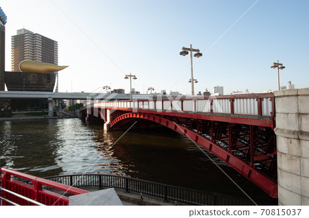 Walk around Tokyo, around Asakusa, Taito-ku, Tokyo, tour Sumida River Bridge, Azumabashi 70815037