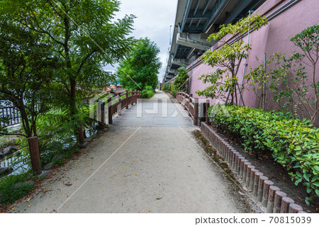 Walk around Tokyo, near Asakusa, Taito-ku, Tokyo, visit Sumida River Bridge, Komagata Bridge 70815039