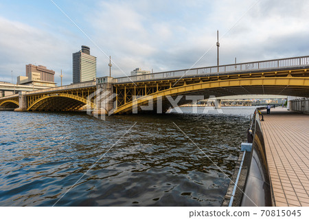 Walk around Tokyo, around Asakusa, Taito-ku, Tokyo, tour Sumida River Bridge, Kuramae Bridge 70815045