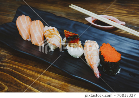Fresh Japanese sushi Fresh Japanese sushi 70815327