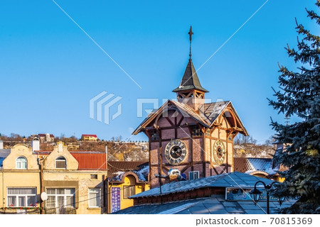 City centre of Chortkiv, Ukraine 70815369