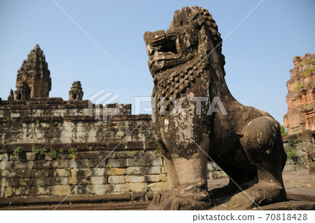 柬埔寨，吳哥遺址，羅里烏斯遺址，巴貢，真哈（獅子） 70818428