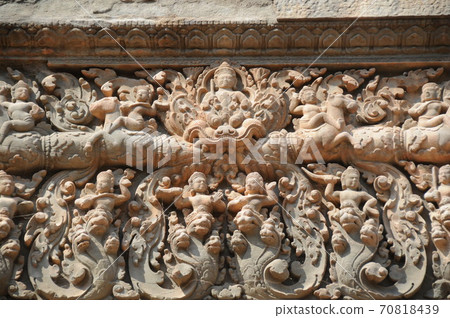 Cambodia, Angkor Ruins, Banteay Srei (Fortress of Women), Carla (Grim Reaper Yama) Cambodia, Angkor Ruins, Banteay Srei (Fortress of Women), Carla (Grim Reaper Yama) 70818439