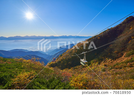 Morning scenery on the southeast side of Komagatake Ropeway Senjojiki Station, Komagane City, Nagano Prefecture Morning scenery on the southeast side of Komagatake Ropeway Senjojiki Station, Komagane City, Nagano Prefecture 70818930