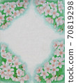 Gorgeous cherry blossom frame 70819298