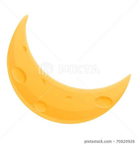 Planet moon icon, cartoon style 70820926