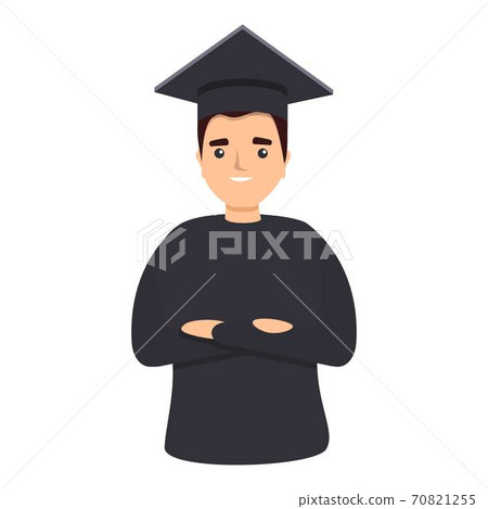 Student graduate icon, cartoon style Student graduate icon, cartoon style 70821255