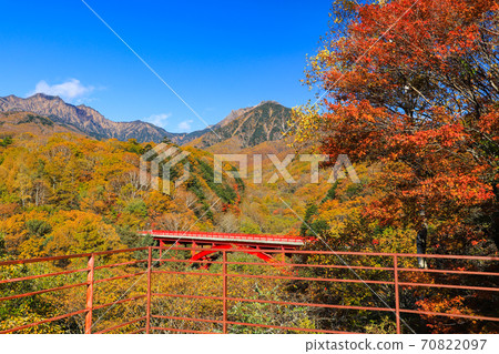 Autumn leaves of Higashizawa Ohashi Yatsugatake 70822097