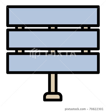 Outdoor advertising city billboard icon, outline style 70822301