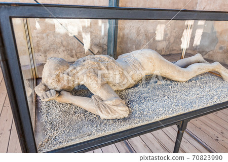 Italy World Heritage Pompeii Ruins Humanoid Eruption Victims Italy World Heritage Pompeii Ruins Humanoid Eruption Victims 70823990