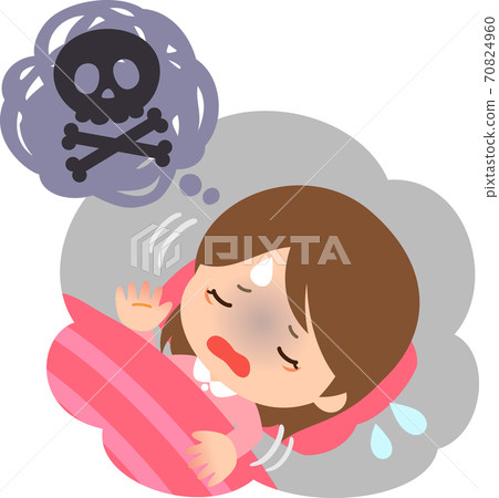 A young woman with a nightmare A young woman with a nightmare 70824960