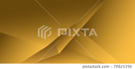Abstract yellow polygon triangle gradient background with shadow 70825356