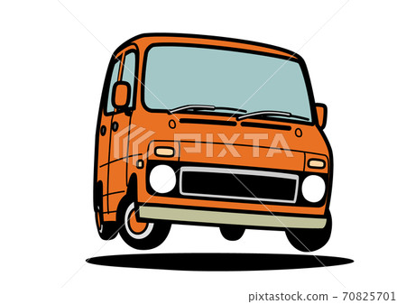 復古輕型車跳橙車圖 復古輕型車跳橙車圖 70825701