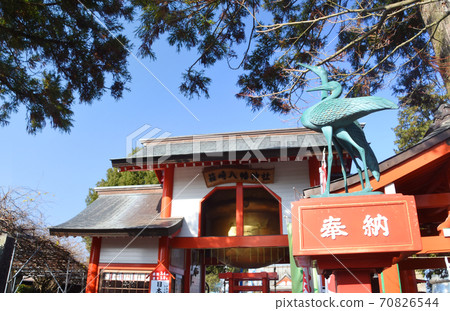 Entrance of Hakozaki Hachiman Shrine in Izumi City 70826544