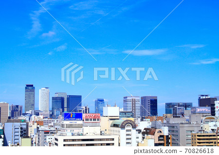Scenery of skyscrapers in front of Nagoya station in Nagoya city Scenery of skyscrapers in front of Nagoya station in Nagoya city 70826618