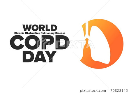 World COPD Day. Chronic Obstructive Pulmonary Disease. Third Wednesday of November. Holiday concept World COPD Day. Chronic Obstructive Pulmonary Disease. Third Wednesday of November. Holiday concept 70828143