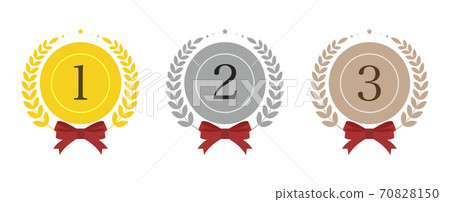 Ranking medal set (with numbers) 70828150