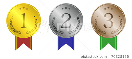 Ranking medal set (with numbers / glossy) Ranking medal set (with numbers / glossy) 70828156