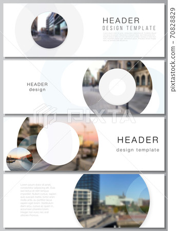 Vector layout of headers, banner templates for... - Stock Illustration  [70828829] - PIXTA