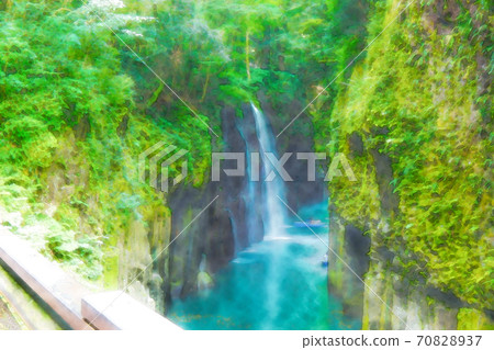 Manai Waterfall in Summer Manai Waterfall in Summer 70828937