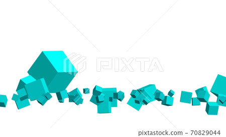 CG cube, many rolling cubes CG cube, many rolling cubes 70829044