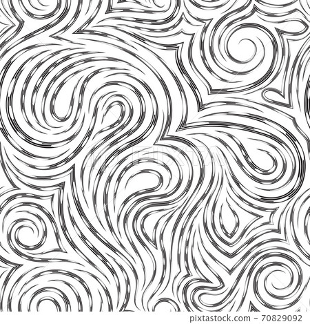 Abstract vector seamless pattern in black color... - Stock Illustration ...