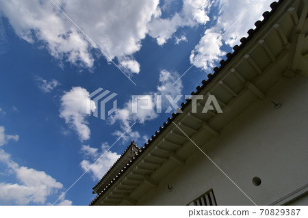 東北宮城縣仙台市仙台城角塔和石牆 70829387
