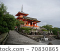 July 2020 Corona-damaged Kyoto, quiet Kiyomizu-dera Niomon 70830865