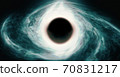 Image of open deep space. computer model black hole image 70831217