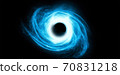 Image of open deep space. computer model black hole image 70831218