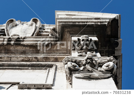 Closeup of Porta Pia, Ancona, Italy 70831238
