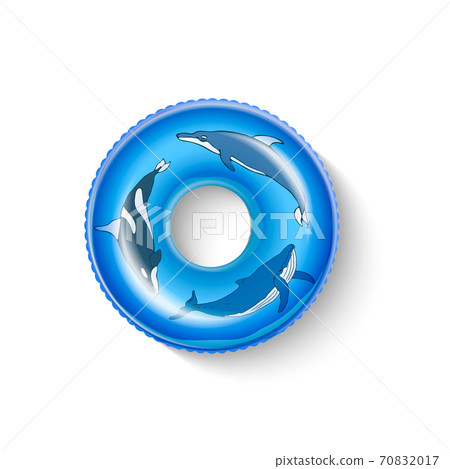 Unicorn inflatable pool float. Realistic swimming inflatable circle with with dolphin and whale. Swimming circle. Life buoy. Realistic summertime illustration. Vector template Unicorn inflatable pool float. Realistic swimming inflatable circle with with dolphin and whale. Swimming circle. Life buoy. Realistic summertime illustration. Vector template 70832017