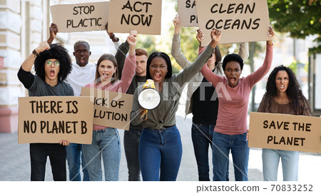 Green peace activists making strike on the street Green peace activists making strike on the street 70833252
