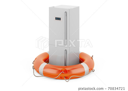 Service and repair of refrigerator concept. 3D rendering 70834721