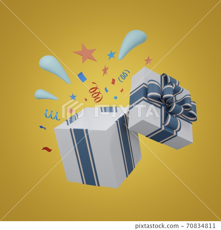 giftbox 3d rendering. giftbox 3d illustration giftbox 3d rendering. giftbox 3d illustration 70834811
